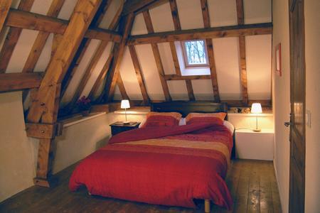 gite Le Bubo slaapkamer boven