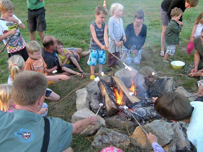 Marshmellows bij het kampvuur